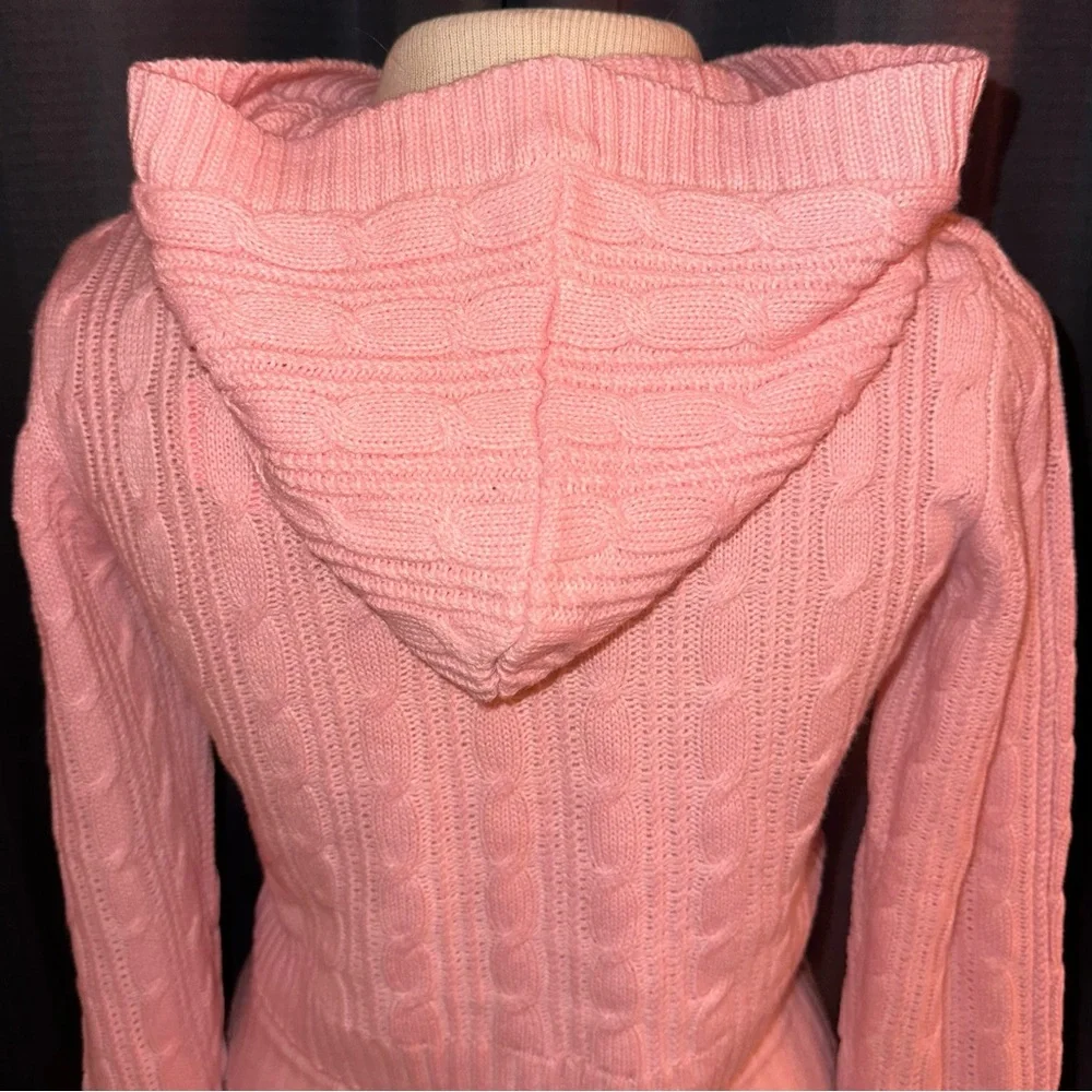 Sugar Thrillz Dolls Kill Pink Knit Jacket & Flare Pants SET S NWT - Picture 4 of 9